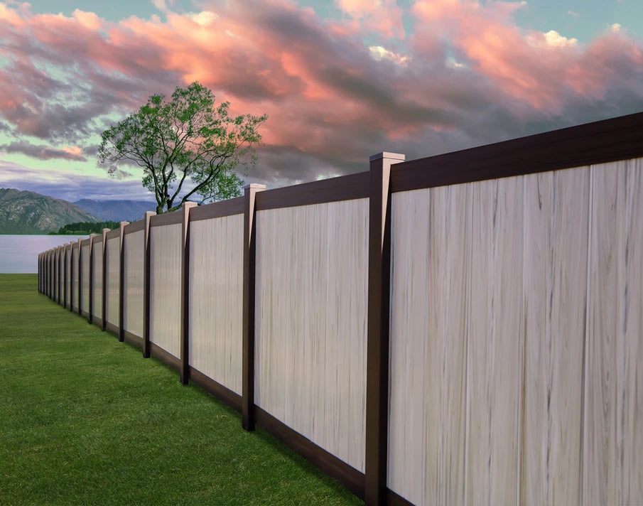 HERITAGE DELUXE COLORS PRIVACY FENCE – MR VINYL PRODUCTS