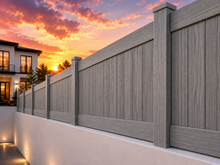 Graphite Ash 18" & 24" Wall Extension Full Privacy.