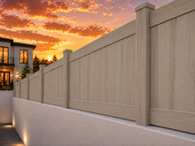 Espresso 18" & 24" Wall Extension Full Privacy.