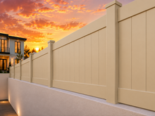 Tan 18" & 24" Wall Extension Full Privacy.