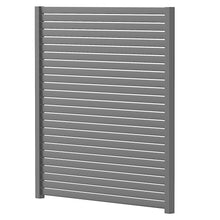 2-1/2" Horizontal Slat Aluminum Fence