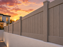 Bourban Oak 18" & 24" Wall Extension Full Privacy.