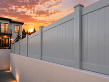 Serling Gray Wall Extension Full Privacy.